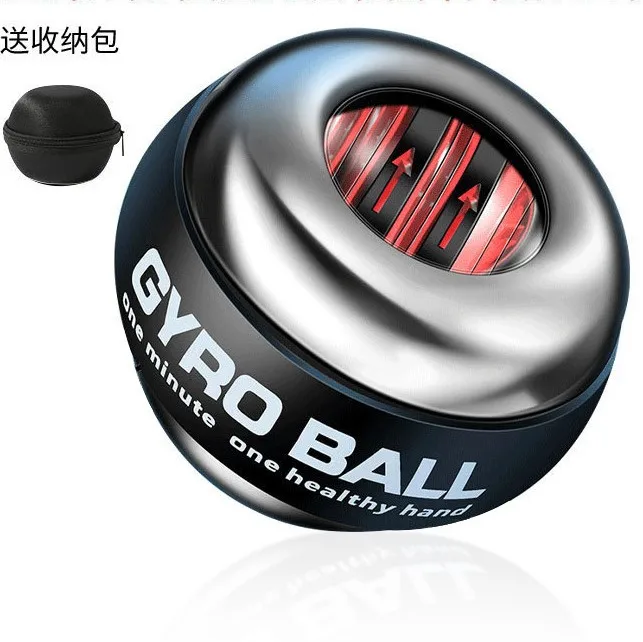 220LBS Metal LED Gyroscope Autostart Range Gyro Power Wrist Ball Arm Hand Muscle Force Trainer Fitness Equipment