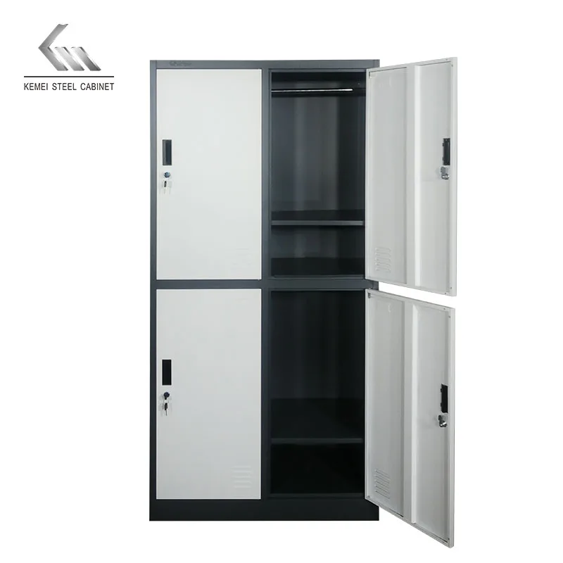 Gym metal 4 doors storage locker customized cheap price gym school staff metal clothes locker cabinet