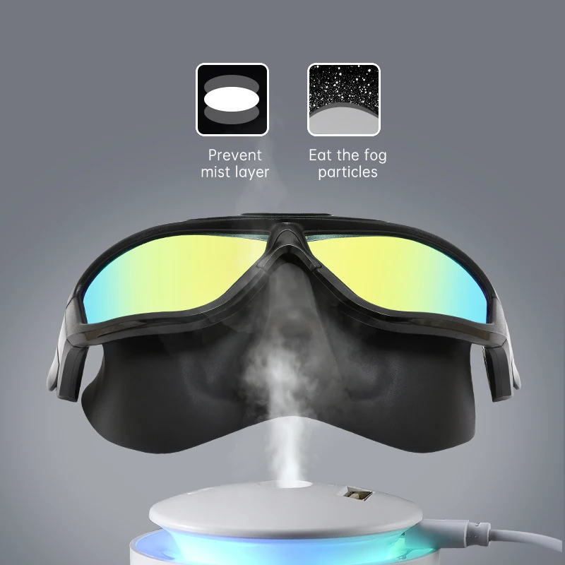 Wave polycarbonate lens Anti-Fog professional silicone spearfishing for adult diving mask