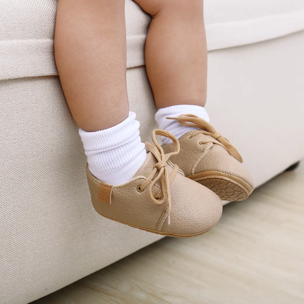 Baby Shoes Toddler Walking Infant Boys Girls Fashion Soft Sole Shoes Casual Walking Shoes Pu Leather Breathable Sneakers 0 to18M