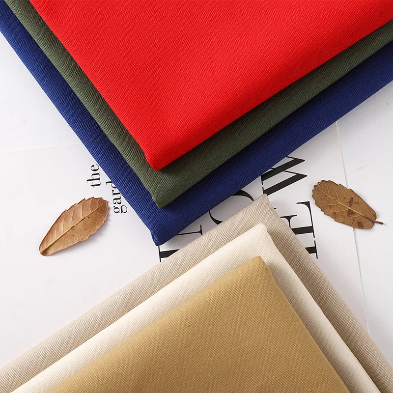 Customize textile wax cotton canvas twill stretch plain Waxed uniforms cotton canvas fabric for overalls