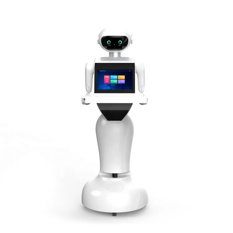 Smart Restaurant  Waiter Service Robot Autonomous Intelligent Navigation Food Delivery Robot Restaurant Robot