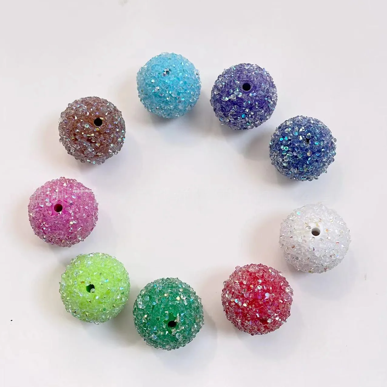 20 мм акриловые AB цвет сахарный песок бисер аксессуары