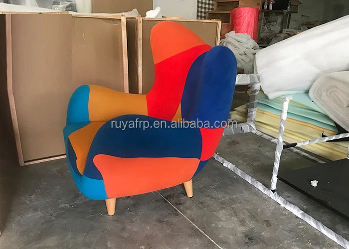 Fiberglass Leisure Chair Color Black and White Design Home Bedroom Hotel Lobby Modern Contemporary Accent Chairs For Living Room