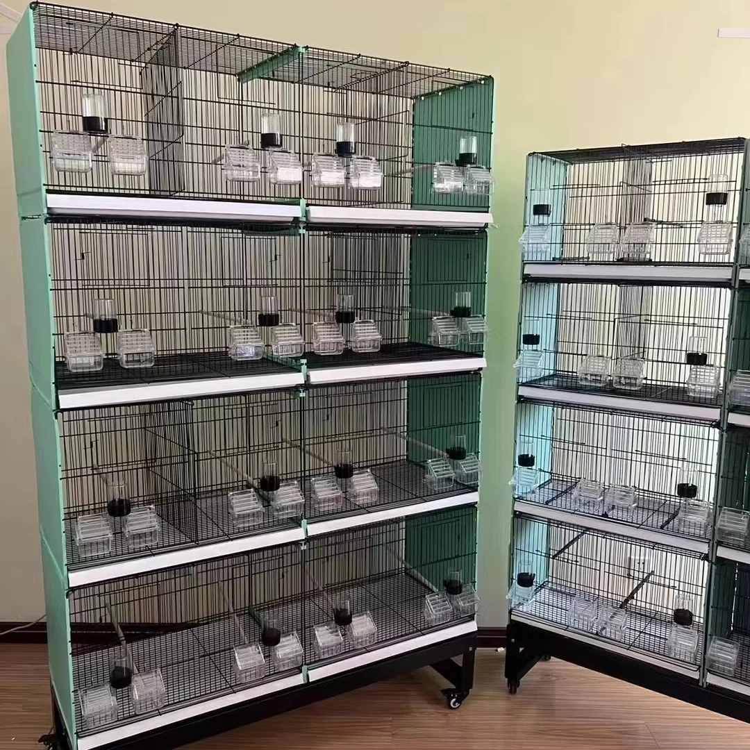 Heavy Duty Wire Steel Breeding Parrot Cag Big Breeding Cage For Sale Multilayer Movable Splice Love Bird Cage