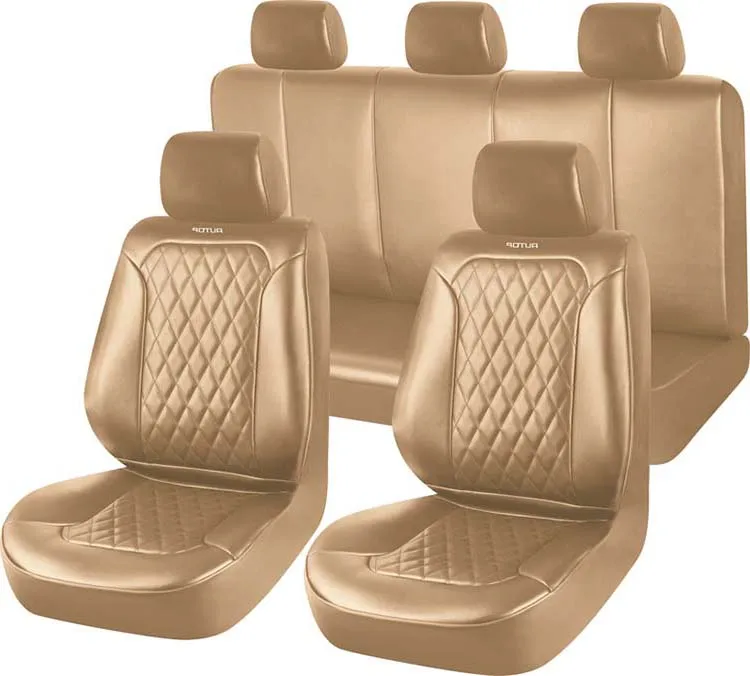 New Design Autop Accessories 4 Seasons Leather Fashion Single Color Custom Business Car Seat Cover