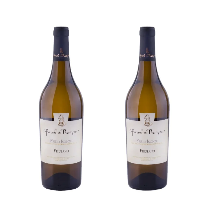 Gift pack White wine  Friulano I Feudi di Romans 0,75 L Bottle of Wine Wine Bottle Native Italian Dry