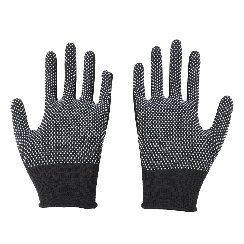 Supply Top Quality Cheap dotted cotton Knitted gloves