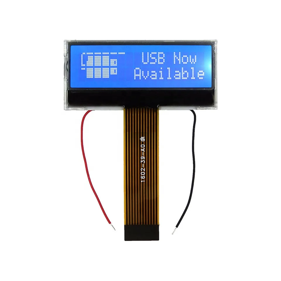 56.5*25.8MM 162 16X2 1602 COG SPLC792A Serial SPI Character LCD Module Display Screen LCM Blue Negative with White LED Backlight