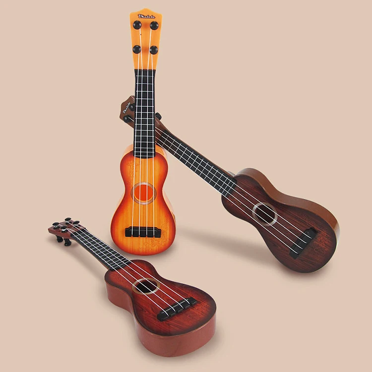 Wholesale Kids Vintage Early Education Musical Instrument Playing Guitar Beginner Boy Girl Toys Mini Ukulele Guita