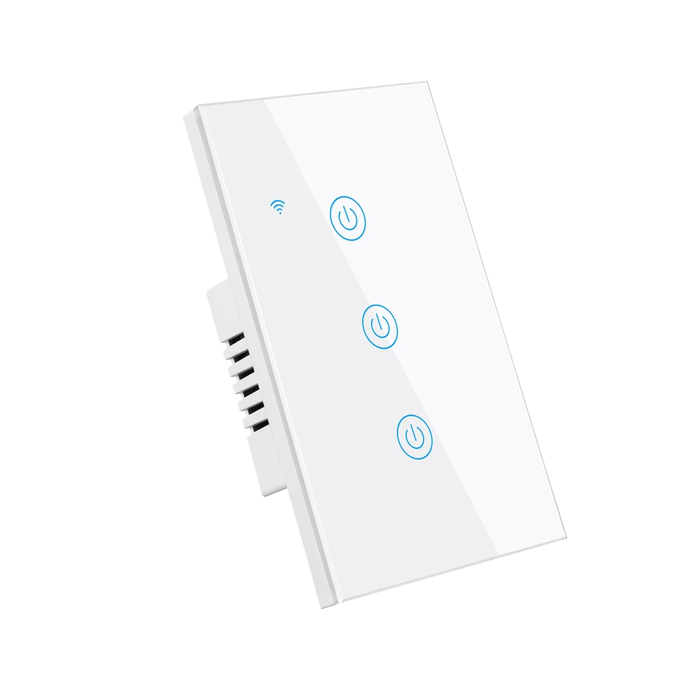 US Standard Without Neutral Line Smart Switch Panel One Gang Wifi Life Wall Intelligence on off Smart Switch Panel