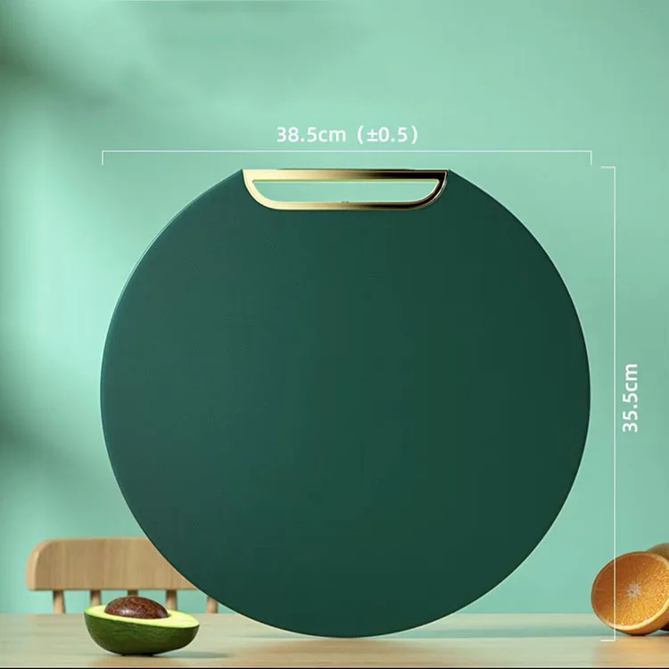 custom sublimation blank board commercial fish meat large round  plastic cutting boards for kitchen in bulk