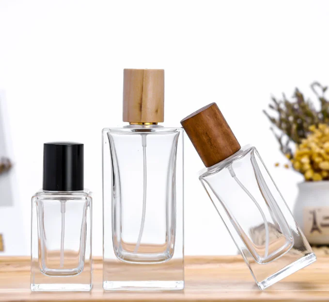 wholesale Portable customized colorful glass Perfume Spray Glass Tube cosmetic bottle 30 ml perfume bottle with pump and spray