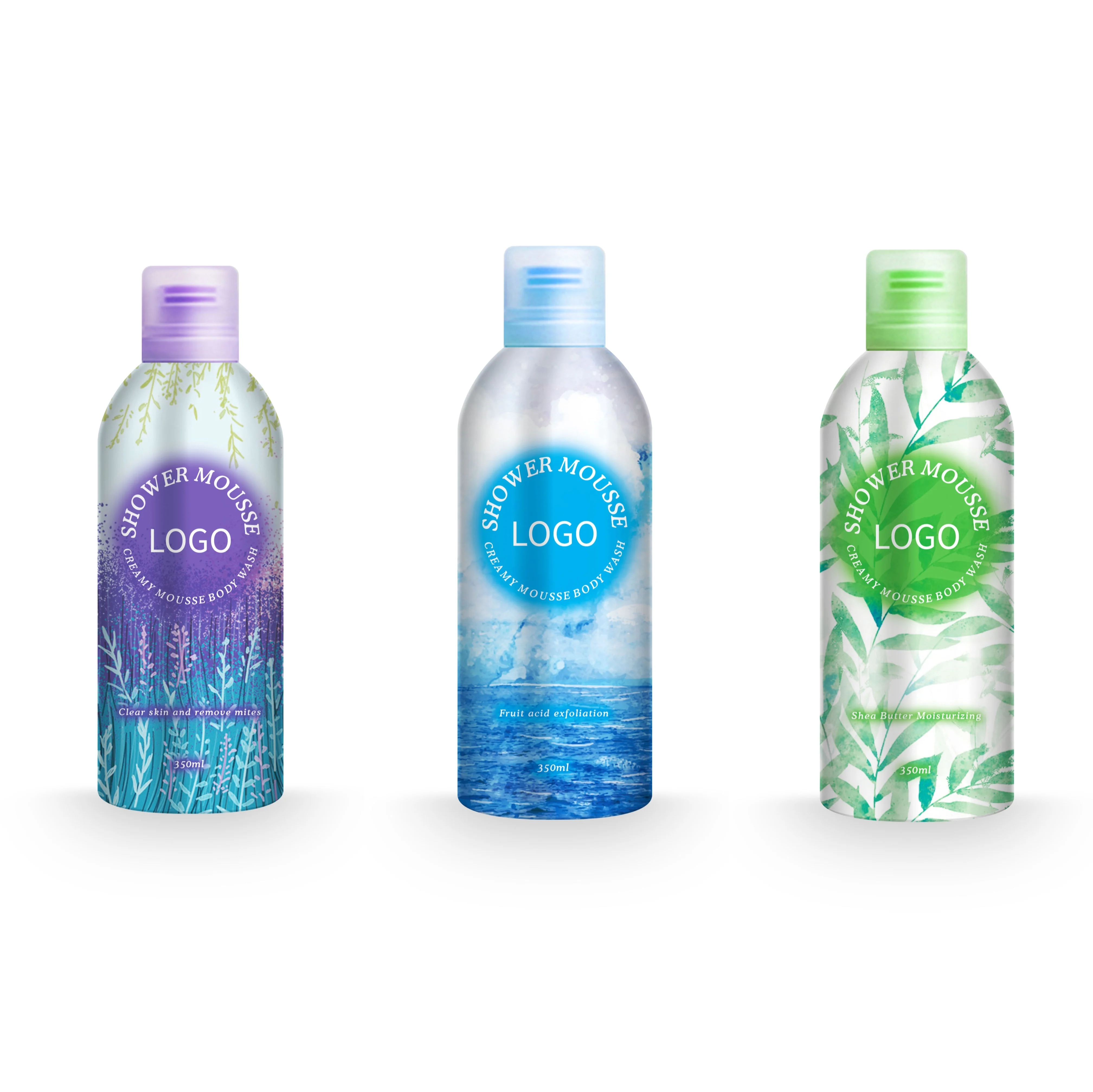 Shower Gel Manufacturer Custom Mousse Shower Gel Anti-Bacterial Whitening Shower Gel for Black Skin