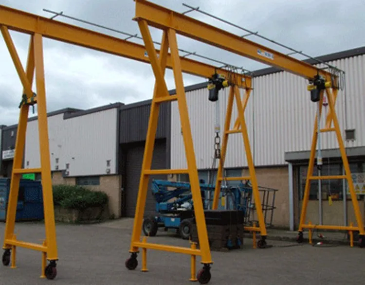 Small Folding Mini Gantry Crane Single Girder