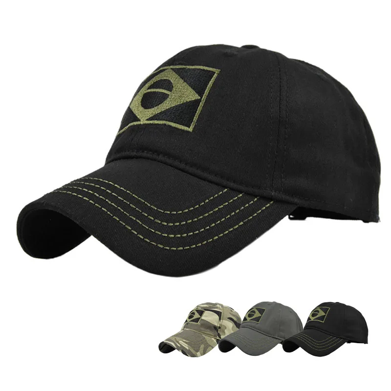 Бейсболка с вышивкой в виде бразильского флага