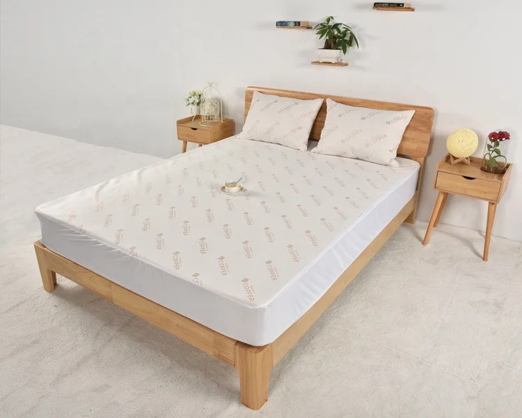 High Quality Copper fiber Anti bedbug function waterproof TPU breathable fitted mattress protector