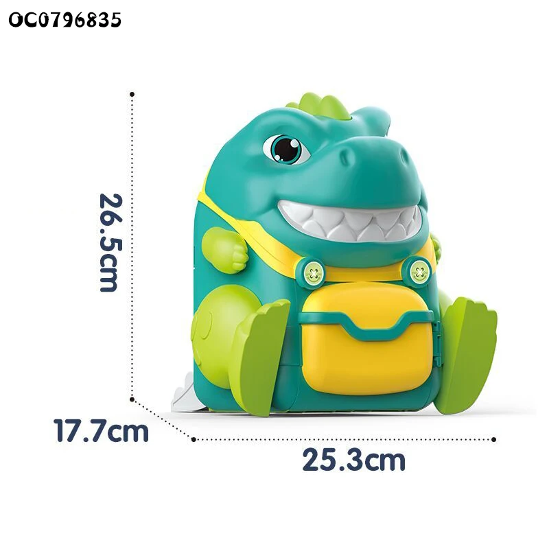 Newest storage dinosaur deformed doll house furniture play set toy for kids