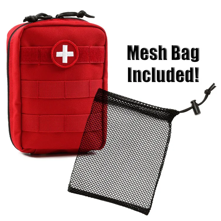 Tactical MOLLE EMT Medical First Aid IFAK Utility Pouch (Bag Only)  DYT-050 Red