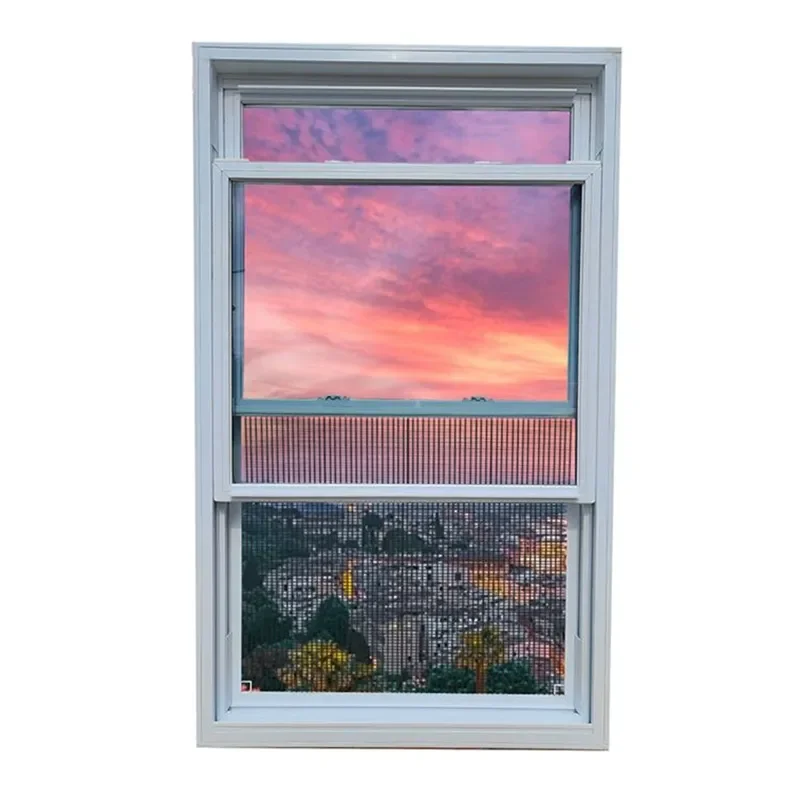 Лидер продаж современный стиль новейший дизайн двойное стекло раздвижное окно из ПВХ