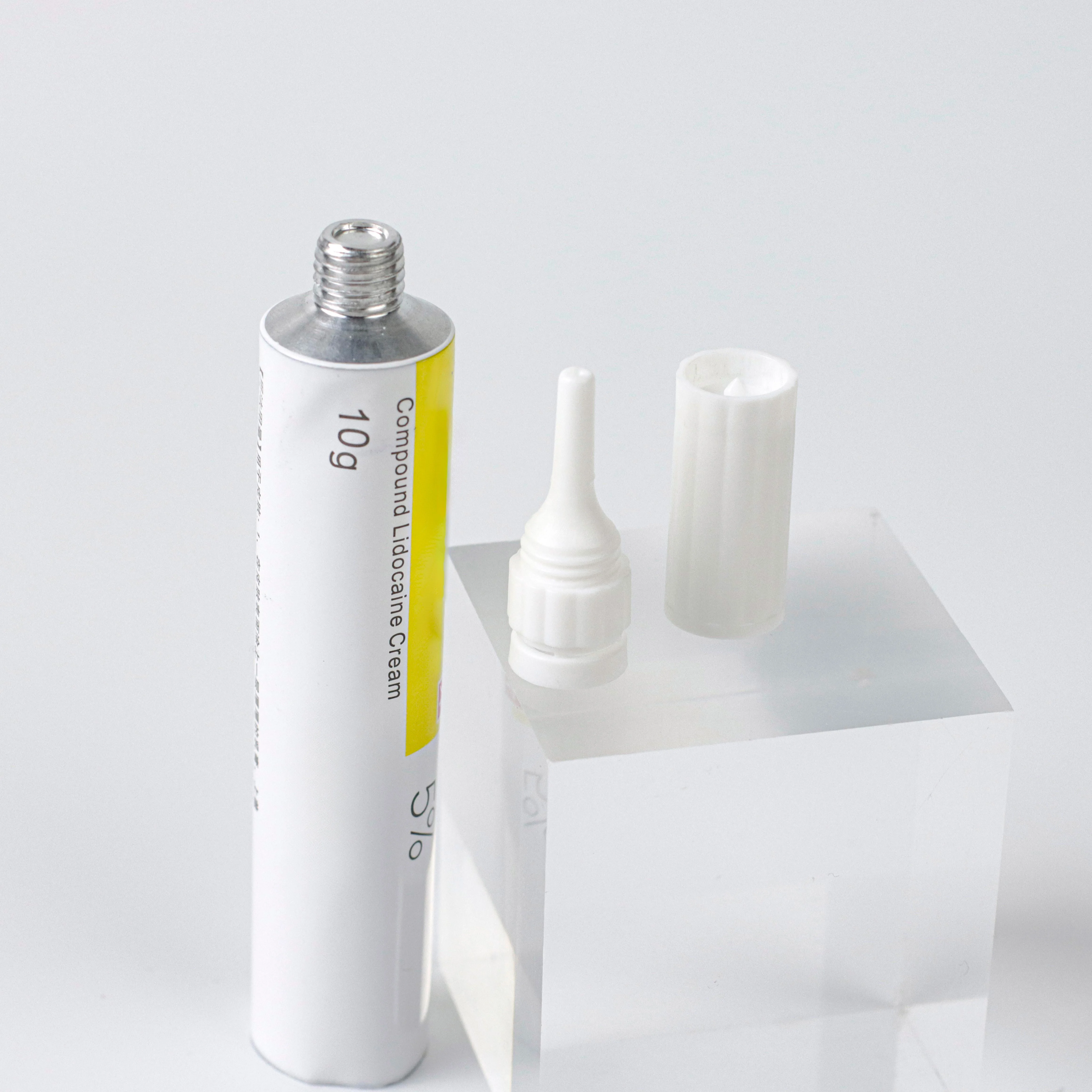 Custom Factory Glossy Print Eco Friendly Paste Filling Aluminum Empty Black Aluminium Color Cream Cosmetic Packing Tube