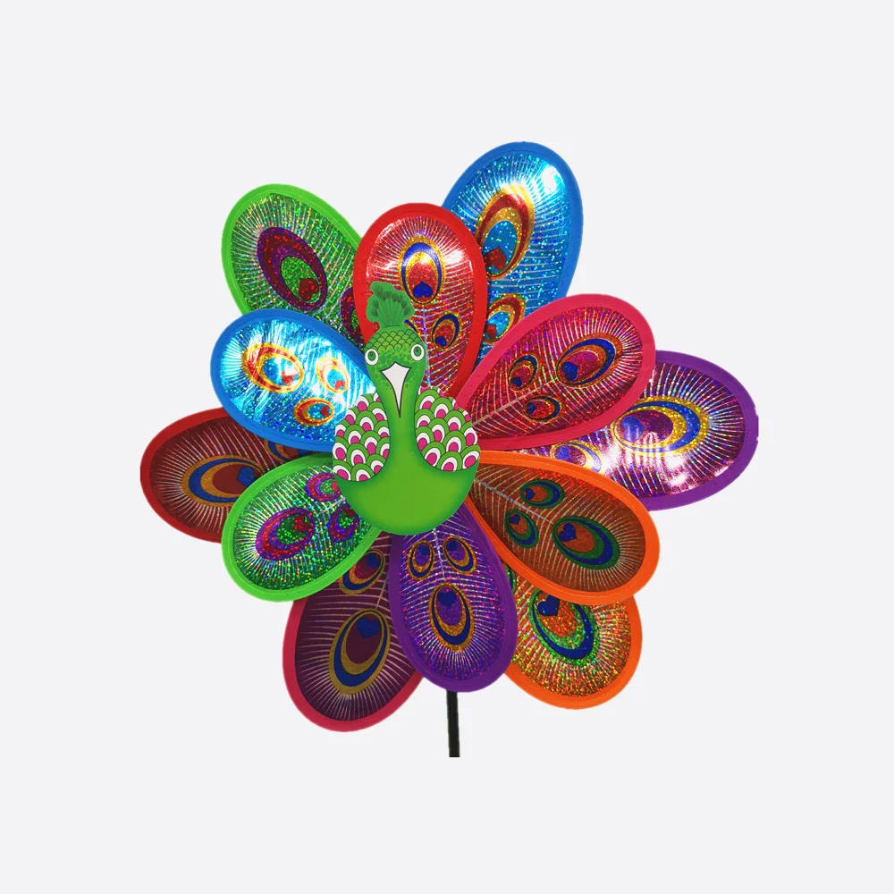 
Fancy rainbow shining Decorative flower garden pinwheel Sunflower pinwheel toy 