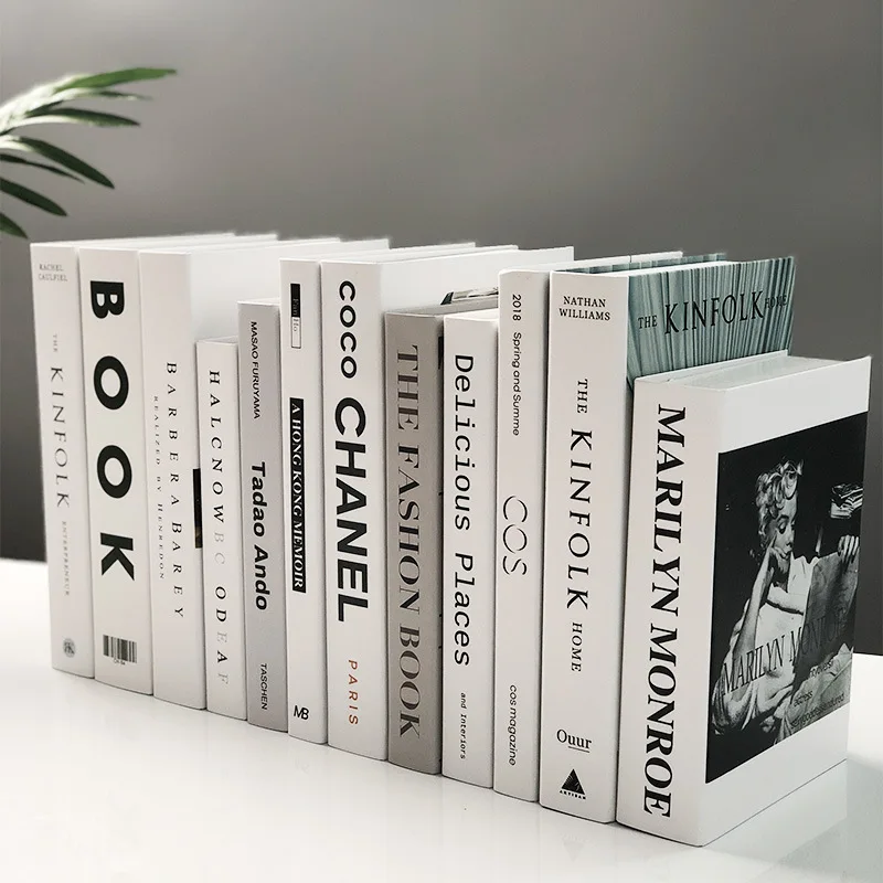 2022 Hot selling folded  decor book brand design home decoration books for home