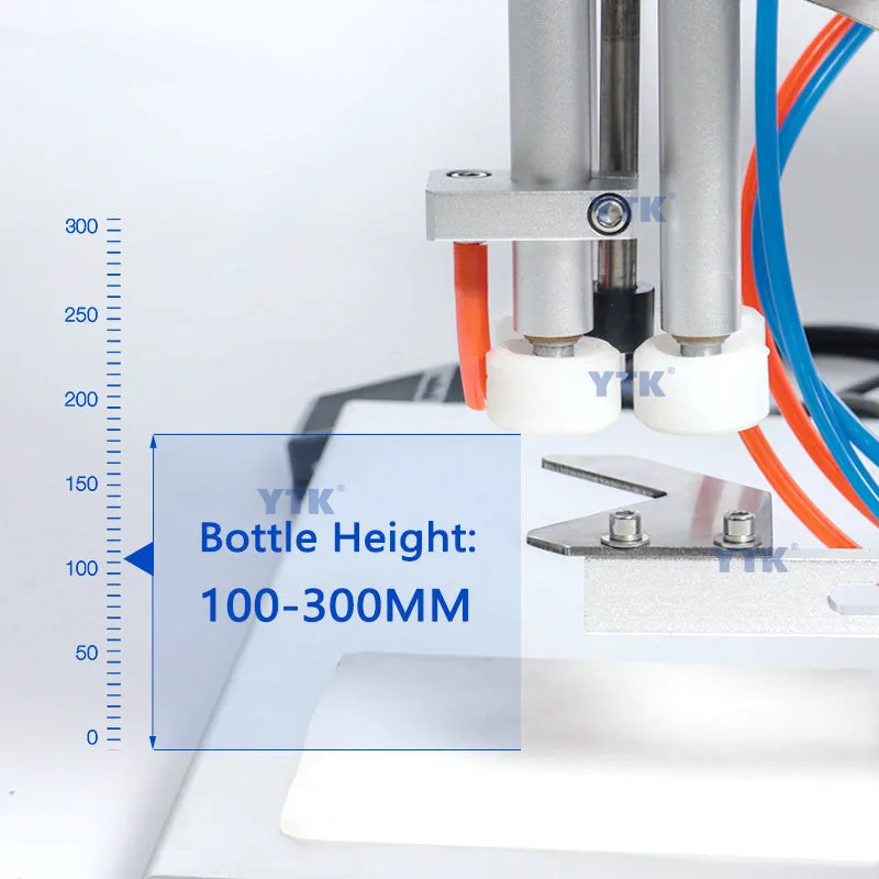 YASON Desktop Trigger Cap Capper Twist Sealing Plastic Glass Dropper Spout Pouch Bottle Capping Machine