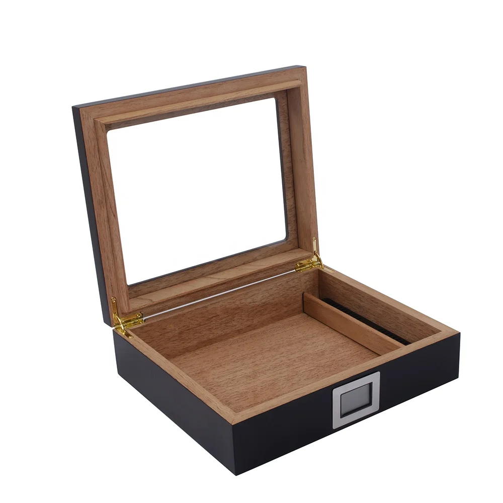  FUREN Custom Wholesale 2021 New Style Amazon Hot Sale Cedar Travel Electric Cigar Humidor With Matte Piano Lacquer