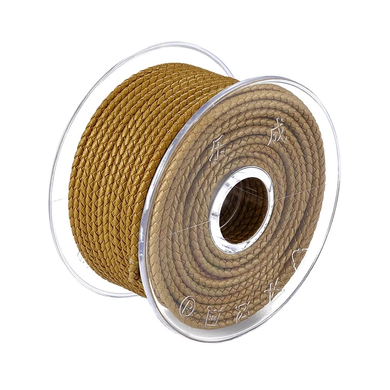 
Round Braided 8mm Width India Cow Genuine Multi Colored Leather Rope For Hand Making Jewelry 