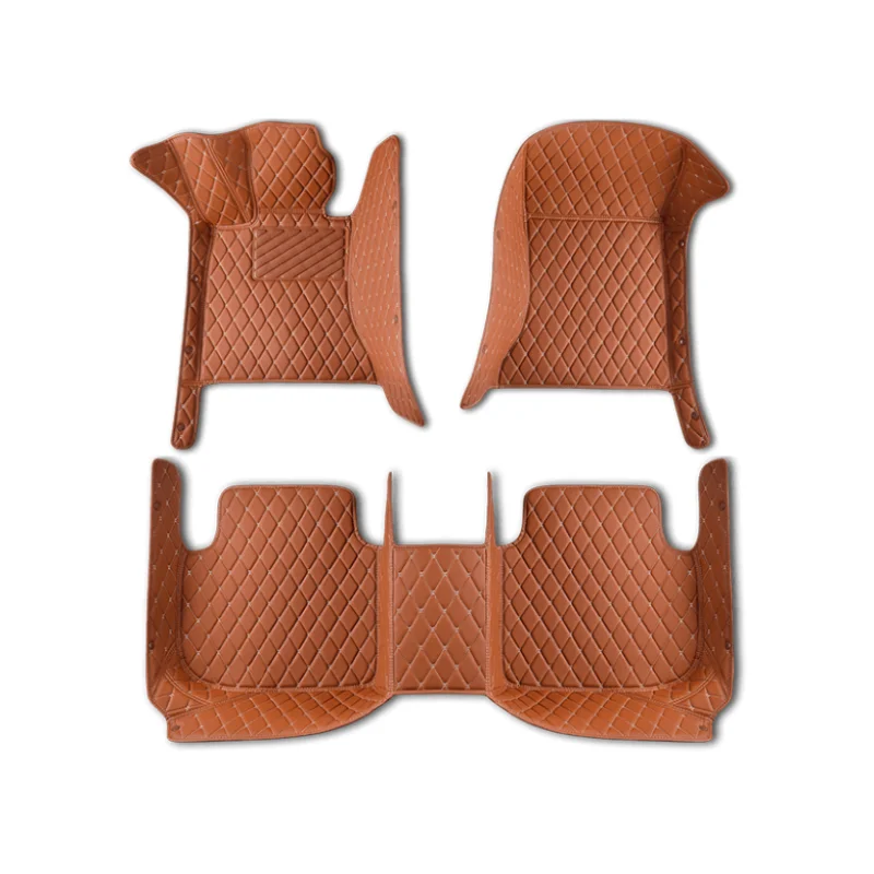 Customized Manufacturers  luxury Interior Accessories Pu leather car floor mats