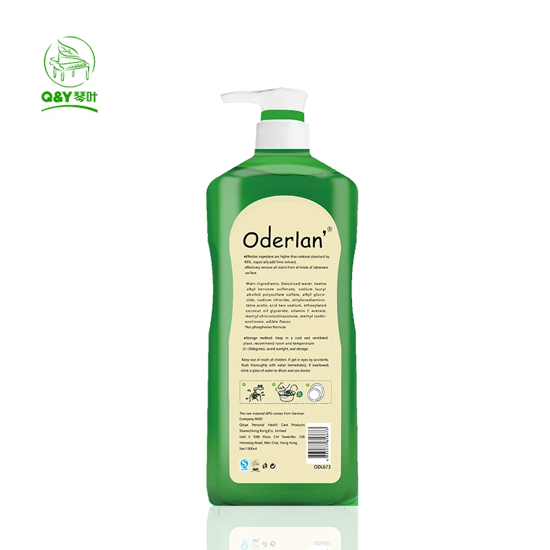 Qinye Eco-friendly Healthy Dishwashing liquid Detergent for Vegetable & Fruits 1300ml