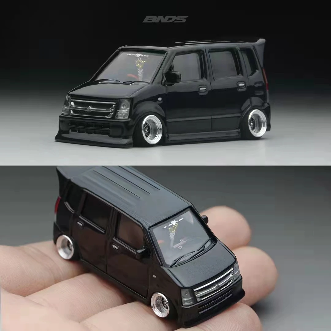 1/64 Alloy Wheels With Rubber Tires By BNDS Assembly Rims Modified Parts for Model Car Refitted VIP Style No.64053-64088