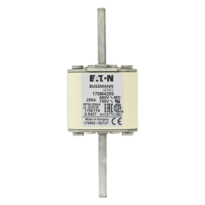 250A 690V 170M4209 170M Series Bussmann Fuse High Speed Square Body Blade Fuses