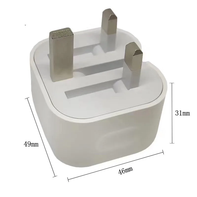 Лидер продаж зарядные устройства для телефонов Usb C адаптер питания 20 Вт iphone 12/13 зарядное устройство быстрое вилка стандарта Великобритании новый