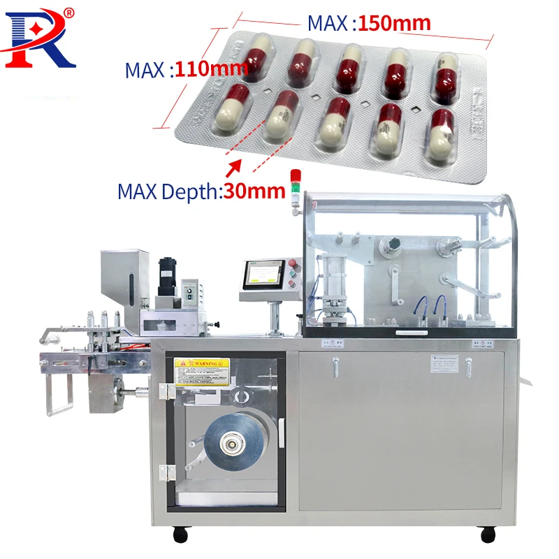China Supplier Flat Plate DPP 160 Automatic Tablet Pill Blister Packing Packaging Machine