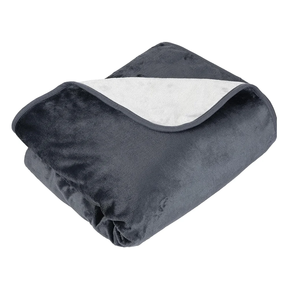 Eco-friendly Solid Color Plush Cosy Waterproof Blankets Washable Soft Waterproof Sex Squirt Throw Blanket for Couple