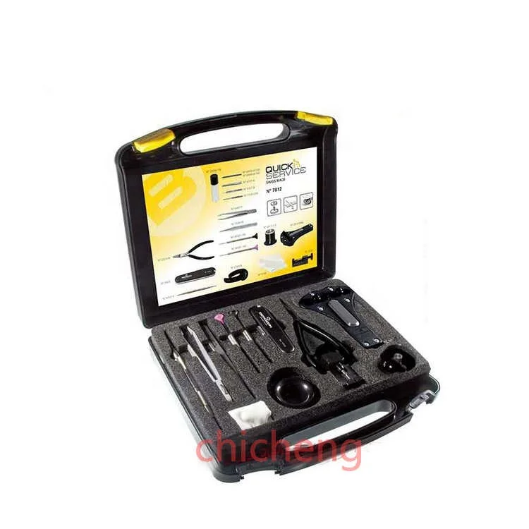 Professional Watchmakers Tools Imported BERGEON 7812 Adjustable Watch Repair Tool Set Contains 18 Basic Tools