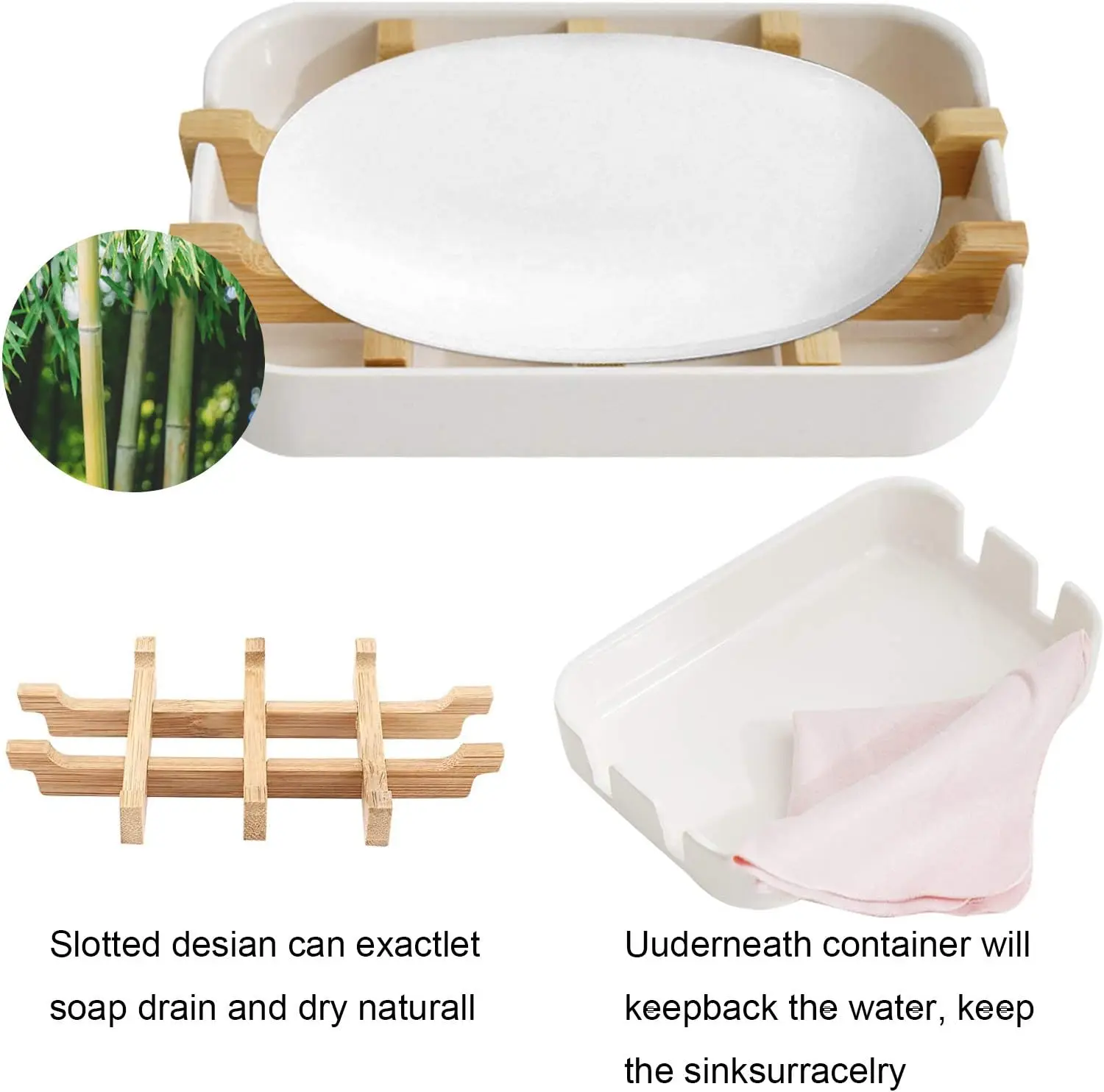 Подставка для мыла из бамбукового волокна