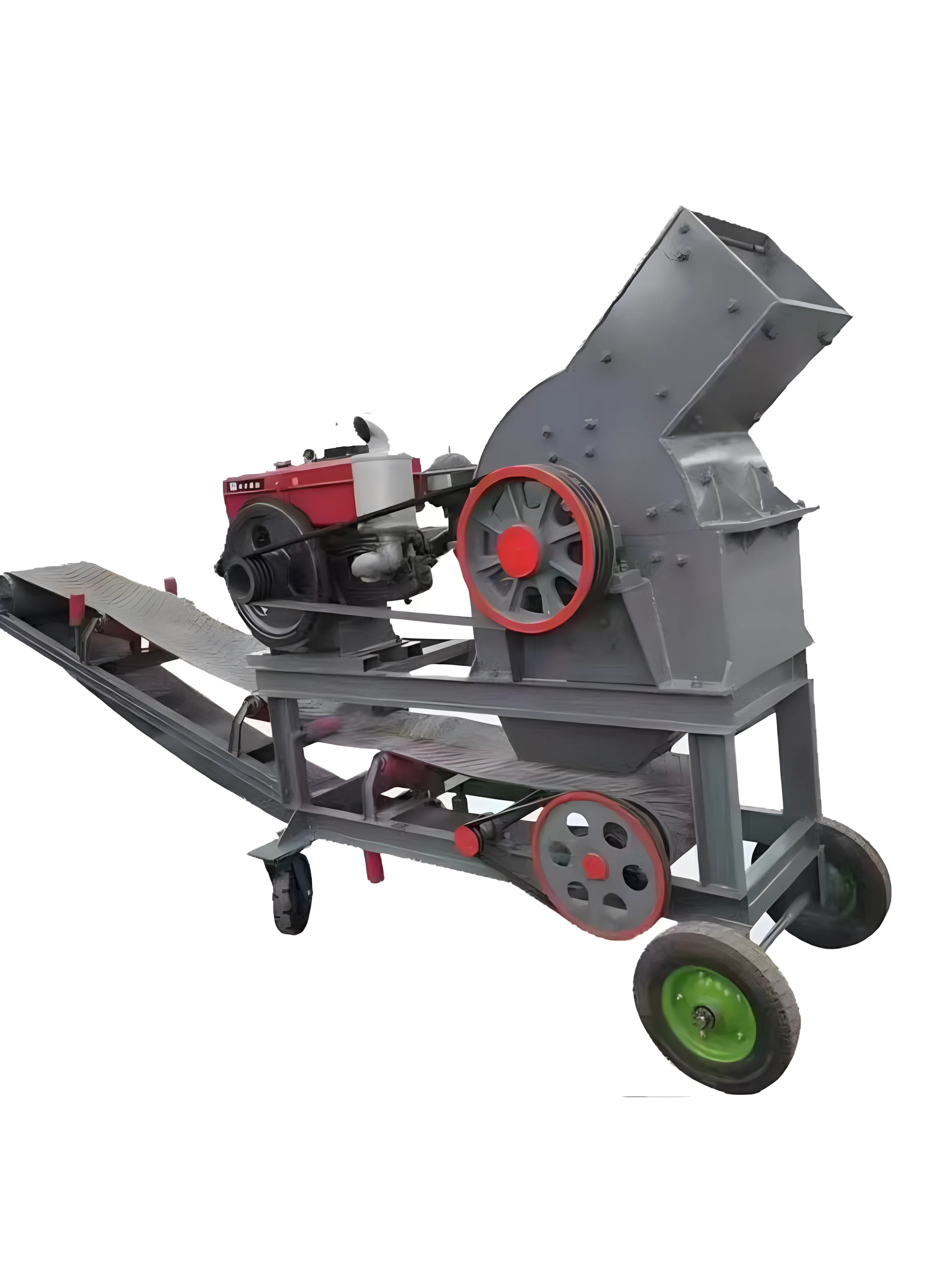 400*600Small sand making machine with diesel engine for power is not limited by the site power supply