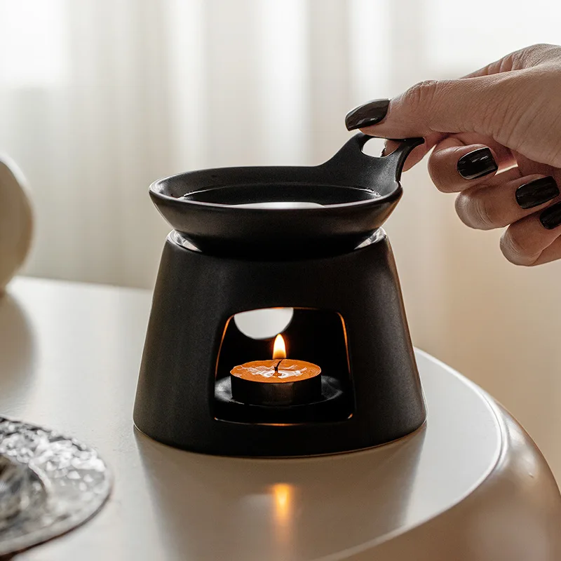 Custom logo Nordic ceramic oil burner wax melting scented candle ceramic oil burner