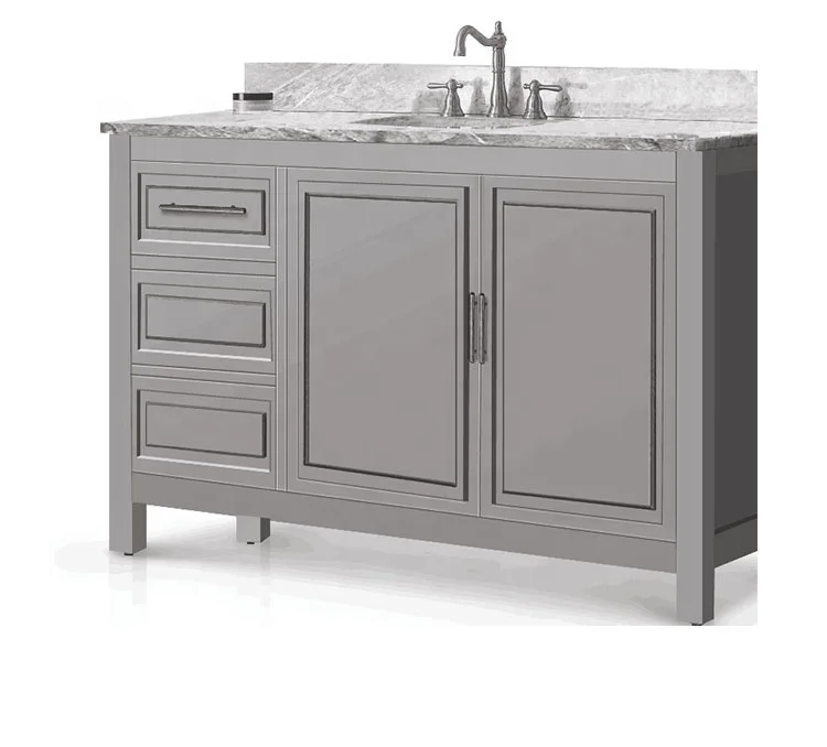 
Floor Mounted luxury hotel furniture 2 doors bath room bathroom cabinet with mirror vanity 