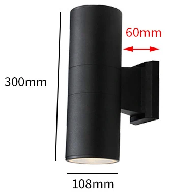 High Quality Landscape IP65 LED Wall Light Outside Waterproof Wall Bracket Lights Up And Down Outdoor Sconce Lighting Wall Lamp