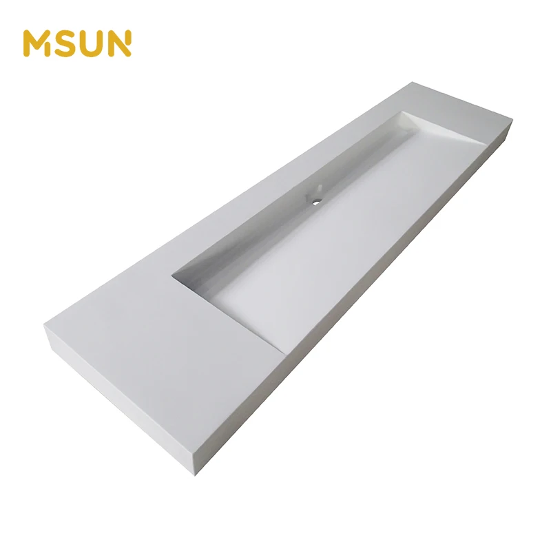 Malaysia Cabinet Countertop Bathroom sink Resin Stone Hand Wash Basin Sinks