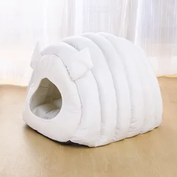 Simons Caterpillar Shape Pet Cat Cave Bed Cushion Plush Pillow Coussins Chats Cuccia Gatto Productos Camas De Para Gato Mascotas