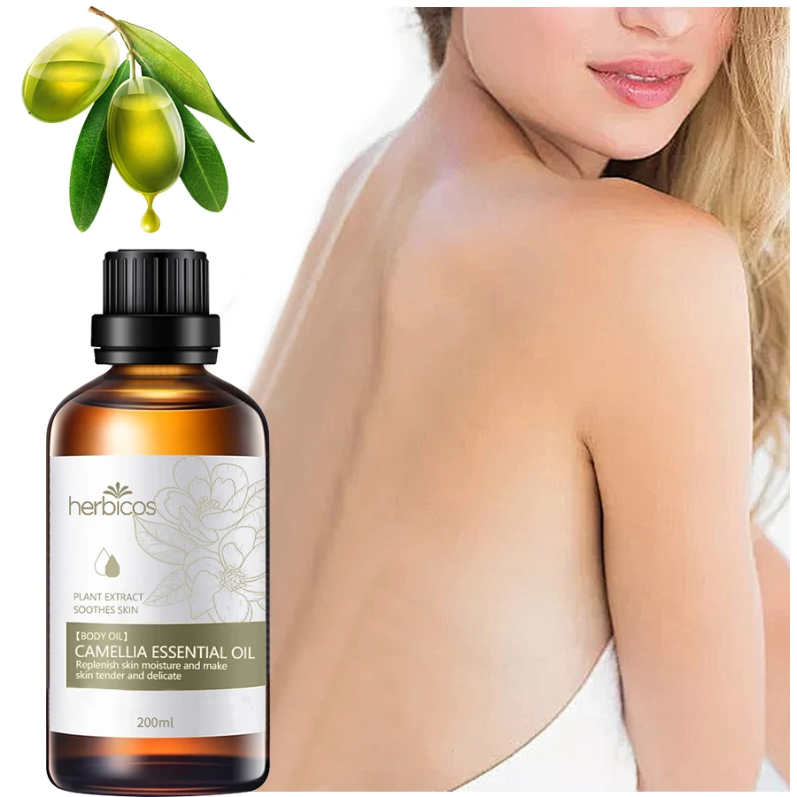 Beauty Salon Use Wholesale Camellia JOJOBA Seed Oil 200ML Pure Essence Aroma fragrance body massage Camellia oil