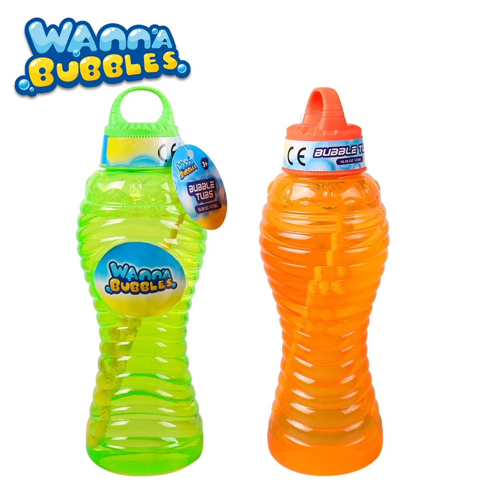 Wanna Bubble 16Oz/475ML soap bubbles liquid solution bubble bottle