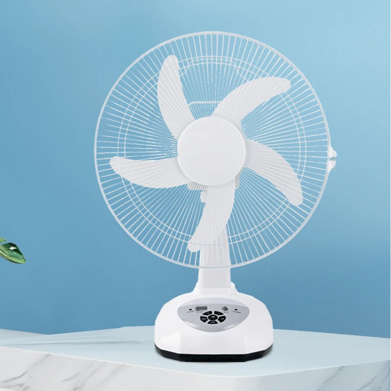 Wholesale price usb charging ac dc motor desk table portable air circulation oscillation fan for home 12 16 inch 16inch