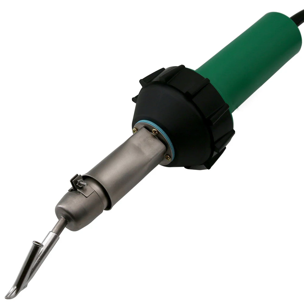 1600W Professional Heat Gun Kit PVC Roofing Welding Plastic Welder Hot Air Torch with Quarter Moon Knife Groover Floor Tools