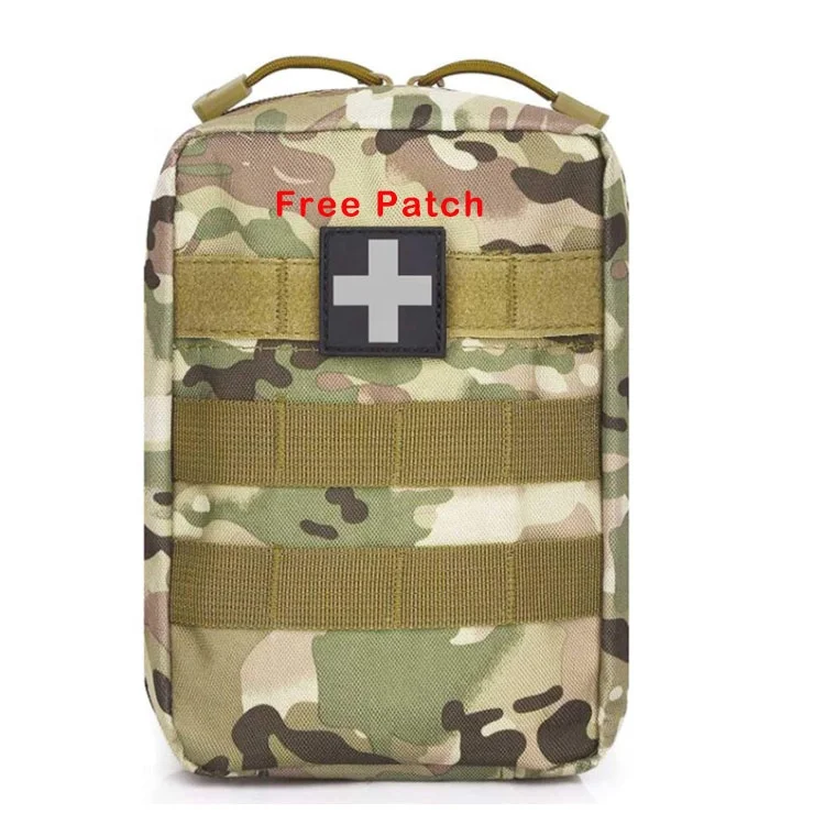 First Aid Pouch Empty Small Tactical Molle EMT Pouch Compact Medical IFAK Rip Away Untility Bag Pouches